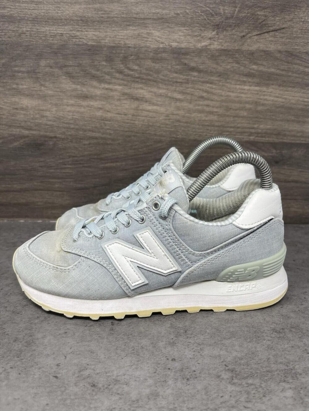 New Balance 574 Sneakers Womens Size 6 Beach Chambray Blue